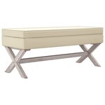 vidaXL Tabouret de rangement 110x45x49 cm lin