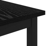 vidaXL Table basse Chêne noir 100 x 50 x 45 cm Bois d'ingénierie