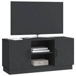 vidaXL Meuble TV 102 x 34 5 x 47 cm Noir Bois d'ingénierie