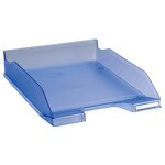 Corbeille À Courrier Combo Midi Translucide Grainé Linicolor - Bleu Glacé - X 6 - Exacompta
