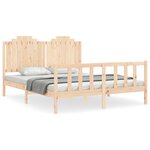 vidaXL Cadre de lit sans matelas 160x200 cm bois massif de pin