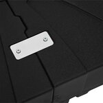 vidaXL Ensemble de base de parasol cantilever 2 Pièces Noir