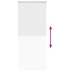 vidaXL Store enrouleur de douche avec cassette largeur du tissu 96 cm