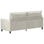 vidaXL Canapé Crème 196 x 81 x 87 5 cm Velours