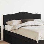 vidaXL Tête de lit Chêne noir 160 cm Bois d'ingénierie