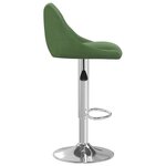 vidaXL Tabourets de bar lot de 2 vert foncé velours