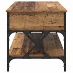 vidaXL Table basse Bois Ancien 100 x 50 x 50 cm Bois d'ingénierie