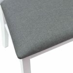 vidaXL Chaises de salle à manger 2 Pièces Blanc 50 x 52 5 x 91 cm