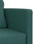 vidaXL Canapé-lit 2 en 1 vert foncé 112x174x55 cm tissu