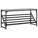 vidaXL Étagère à chaussures sonoma gris 90x30x45 cm bois d'ingénierie