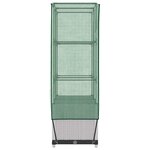 vidaXL Jardinière surélevée avec housse aspect rotin 80x40x138 cm