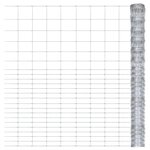 vidaXL Clôture de jardin Acier galvanisé 50x1 6 m Argenté
