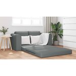 vidaXL Canapé-Lit Gris foncé 148 x 71 x 83 cm tissu