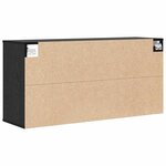 vidaXL Cabinet à chaussures avec étagère Chêne noir 103 x 30 x 51 cm