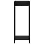 vidaXL Support de Plante Chêne noir 30 x 30 x 80 cm Bois d'ingénierie