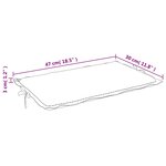vidaXL Coussin de chaise longue à carreaux rouge 186x58x4 cm