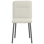 vidaXL Chaises à manger lot de 6 crème velours