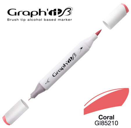 Marqueur manga à l'alcool Graph'it Brush 5210 Coral