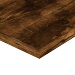 vidaXL Étagères murales 4 Pièces chêne fumé 80x20x1 5cm bois d'ingénierie