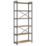 vidaXL Bibliothèque chêne artisanal 80 x 30 x 188 cm Bois d'ingénierie
