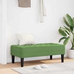 vidaXL Banc Vert clair 113 x 57 x 39 cm Velours