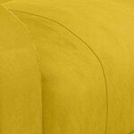 vidaXL Fauteuil de massage Jaune Velours