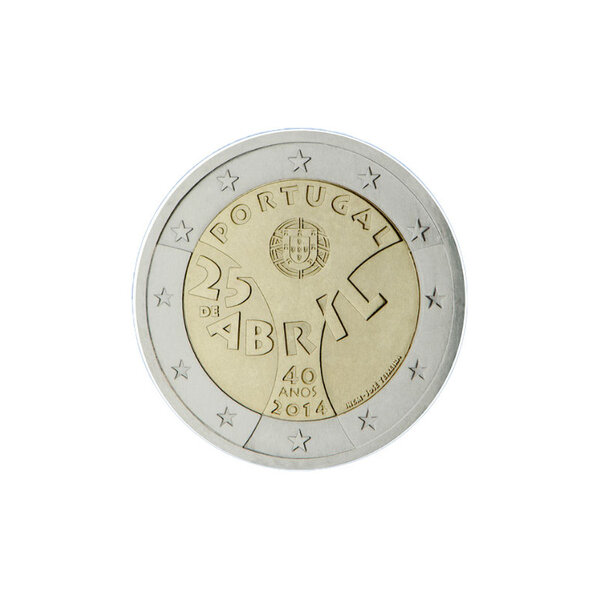Portugal 2014 - 2 euro commémorative révolution des oeillets