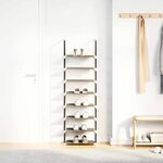 vidaXL Étagère à chaussures 8 niveaux 44x28x145 cm tissu non-tissé
