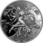 Pièce de monnaie en Argent 2000 Francs g 31.1 (1 oz) Millésime 2024 Hindu Religion DURGA