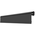 Store banne motorisé 3x2m reno gris aluminium lambrequin enroulable
