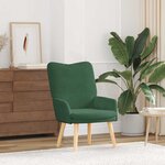 vidaXL Fauteuil relaxant Vert jungle 63 x 67 x 94 cm tissu