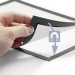 Cadre d'affichage adhésif DURAFRAME® A3 - Pour surfaces lisses et rigides - 2 pièces - Noir DURABLE