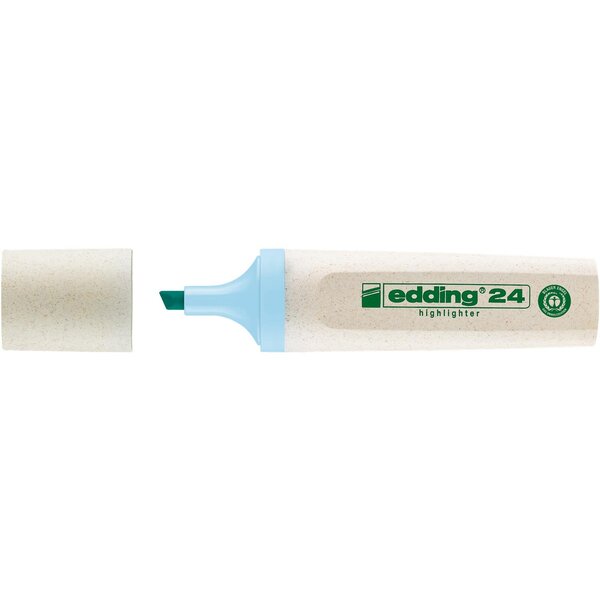 Surligneur 24 Ecoline Bleu pastel 2-5 mm x 10 EDDING