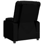 vidaXL Fauteuil électrique de massage Noir Similicuir
