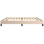 vidaXL Cadre de lit sans matelas cappuccino 200x200 cm similicuir