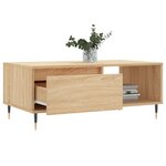 vidaXL Table basse Chêne sonoma 90x50x36 5 cm Bois d'ingénierie