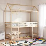 vidaXL Toit de lit pour enfants 207x80 5x151 5 cm bois de pin massif