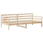 vidaXL Ensemble de lit de jour et de banc et toit 90x200 cm pin massif