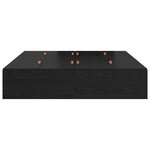 vidaXL Cadre de lit avec rangement Chêne noir 160 x 200 cm