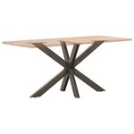 vidaXL Pied de table à manger en forme d'araignée  noir  120 x 68 x (72-73) cm  acier