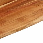 vidaXL Dessus de table 110x80x3 8 cm rectangulaire bois massif acacia