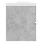 vidaXL Armoire d'évier et lavabo intégré Gris béton Bois d'ingénierie