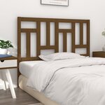 vidaXL Tête de lit Marron miel 125 5x4x100 cm Bois massif de pin