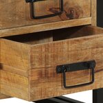 Table de chevet vidaXL 40x35x50 cm en bois de manguier massif