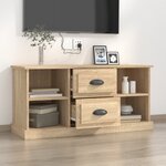 vidaXL Meuble TV chêne sonoma 99 5x35 5x48 cm bois d'ingénierie
