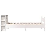 vidaXL Cadre de lit sans matelas blanc 90x200 cm bois de pin massif