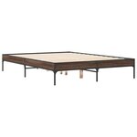 vidaXL Cadre de lit sans matelas chêne marron 140x190 cm
