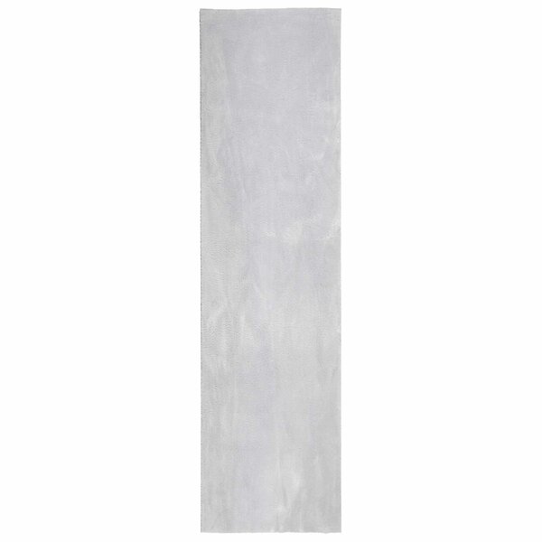 vidaXL Tapis doux à poils moyens et lavable HUARTE Gris 80 x 1000 cm