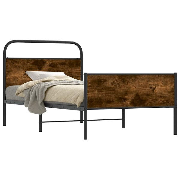 vidaXL Cadre de lit sans matelas 90x190cm chêne sonoma bois ingénierie