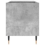 vidaXL Armoire à disques gris béton 85x38x48 cm bois d'ingénierie